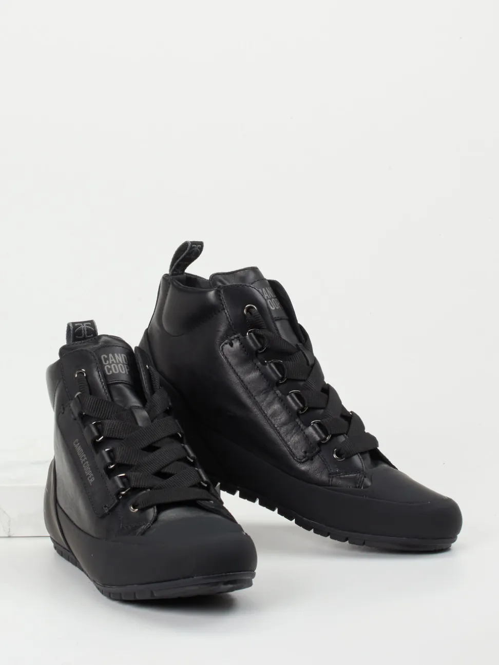 Candice Cooper – Sneaker aus Kalbleder in Schwarz