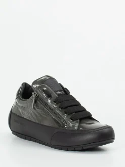 Candice Cooper – Sneaker aus Lackleder in Anthrazitgrau