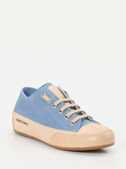 Candice Cooper – Sneaker aus Veloursleder in Hellblau