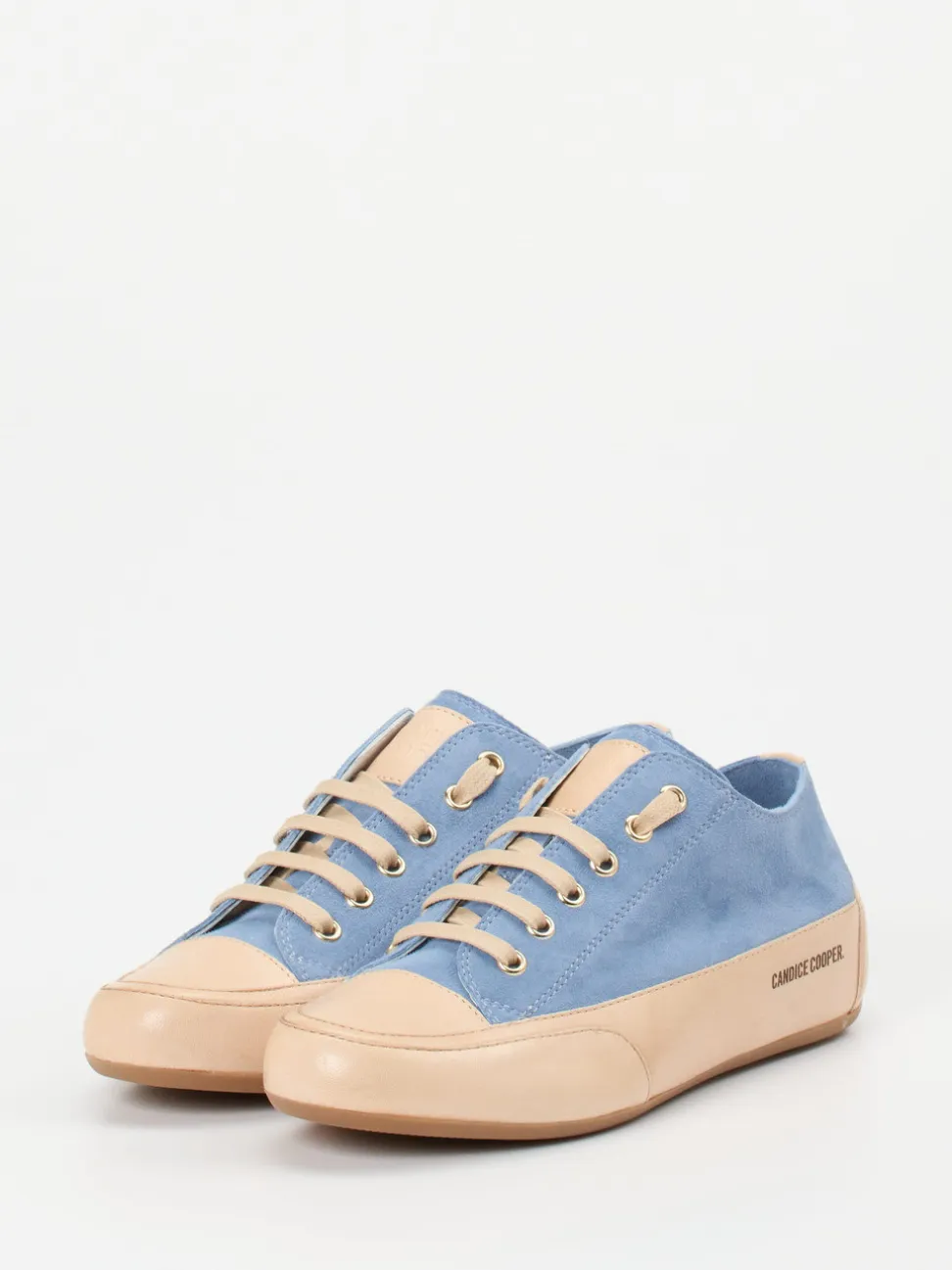 Candice Cooper – Sneaker aus Veloursleder in Hellblau