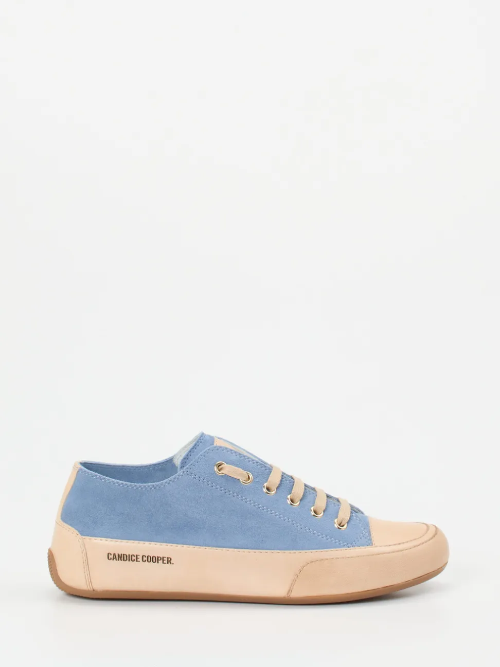 Candice Cooper – Sneaker aus Veloursleder in Hellblau