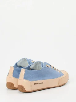 Candice Cooper – Sneaker aus Veloursleder in Hellblau