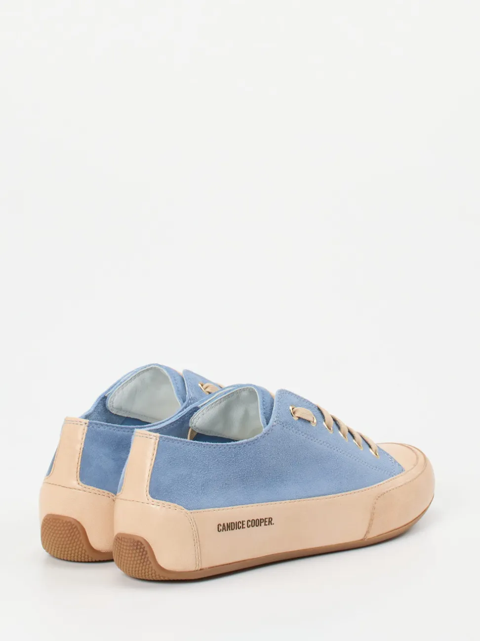 Candice Cooper – Sneaker aus Veloursleder in Hellblau