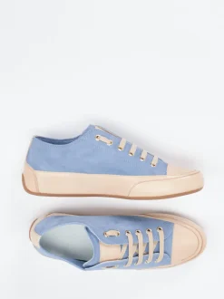 Candice Cooper – Sneaker aus Veloursleder in Hellblau