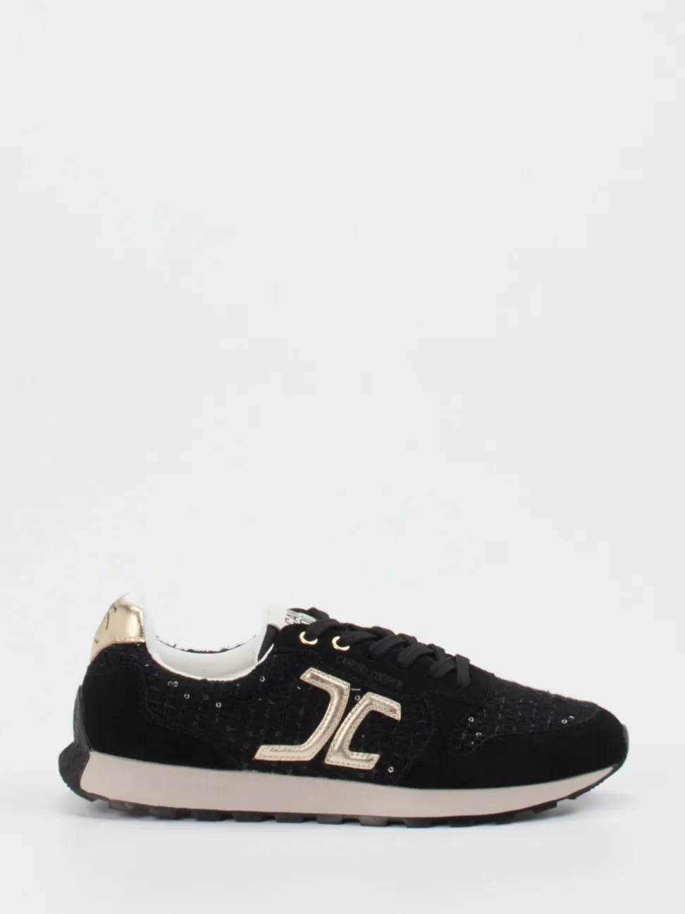 Candice Cooper – Sneaker aus Veloursleder & Textil Schwarz