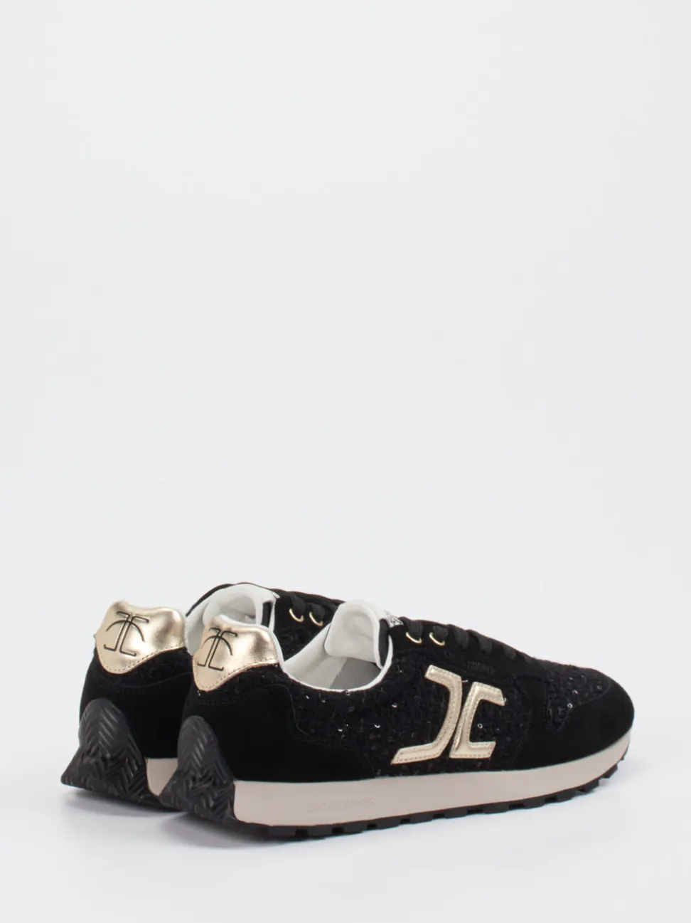 Candice Cooper – Sneaker aus Veloursleder & Textil Schwarz
