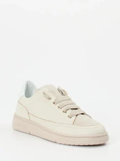 Candice Cooper – Sneaker aus Kalbleder und Veloursleder beige