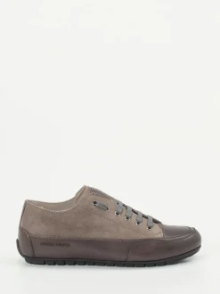 Candice Cooper – Sneaker aus Veloursleder Taupe