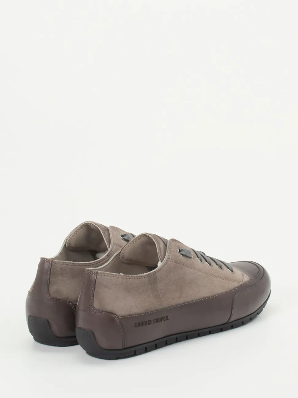 Candice Cooper – Sneaker aus Veloursleder Taupe