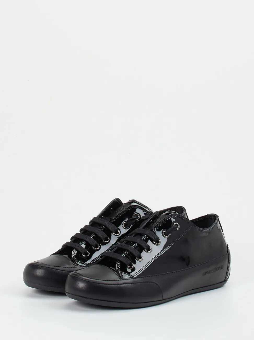 Candice Cooper – Sneaker aus Lackleder Schwarz