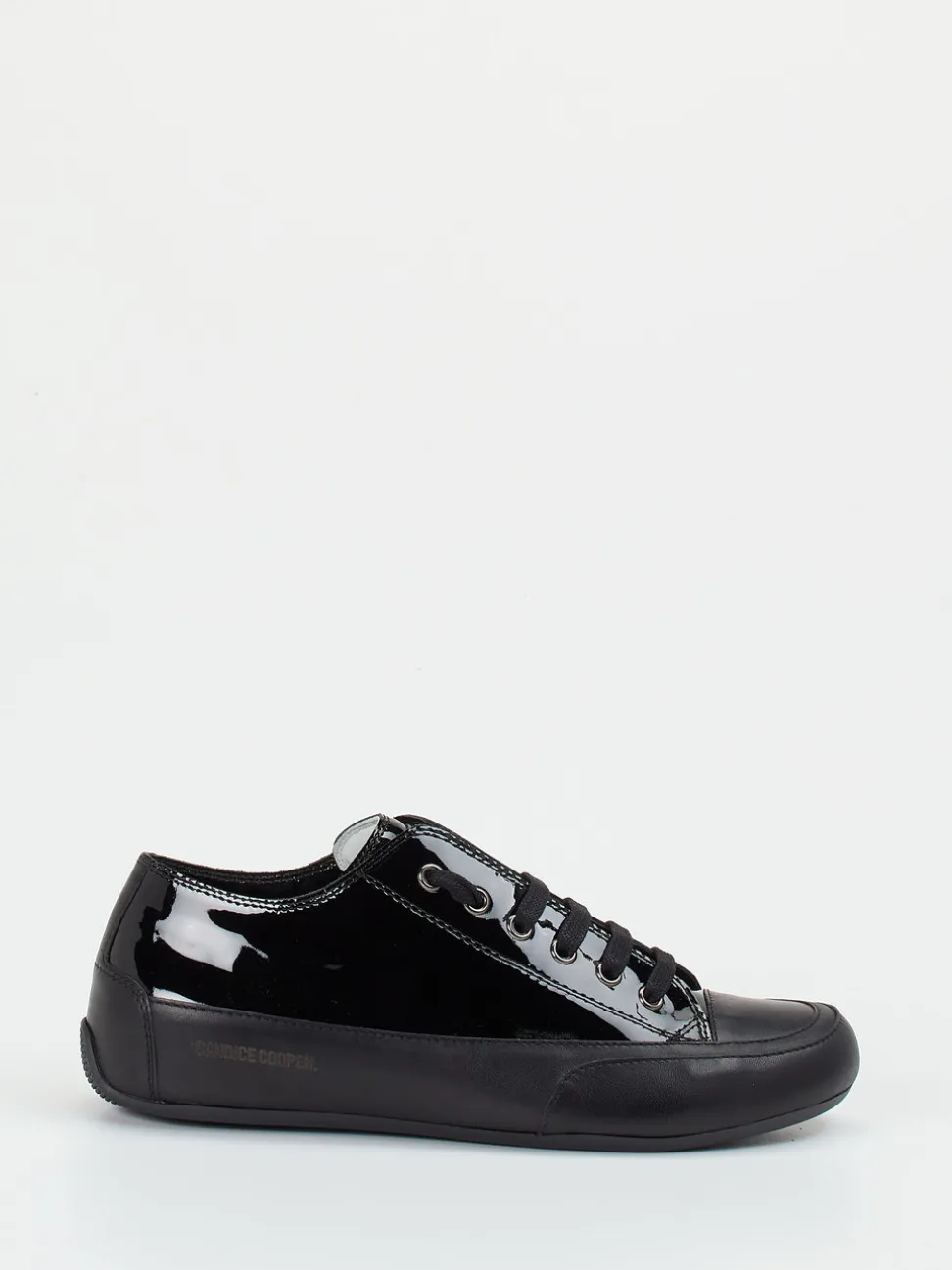 Candice Cooper – Sneaker aus Lackleder Schwarz