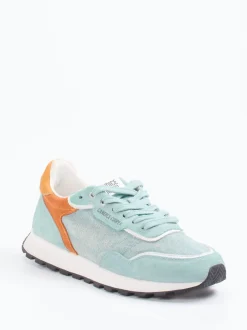 Candice Cooper – Sneaker aus Veloursleder hellblau