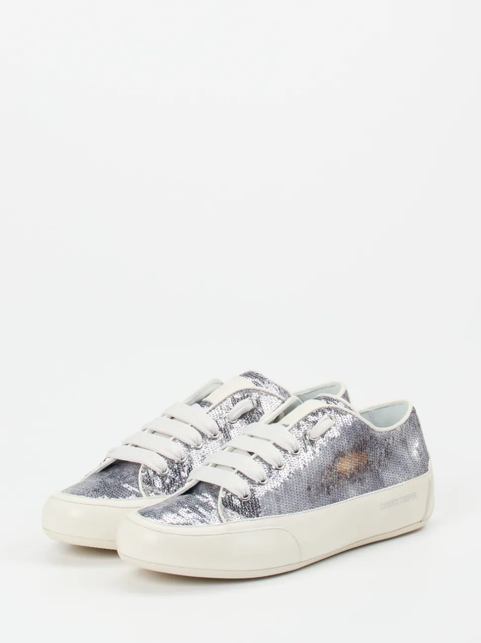 Candice Cooper – Sneaker aus Metallic mit Pailletten