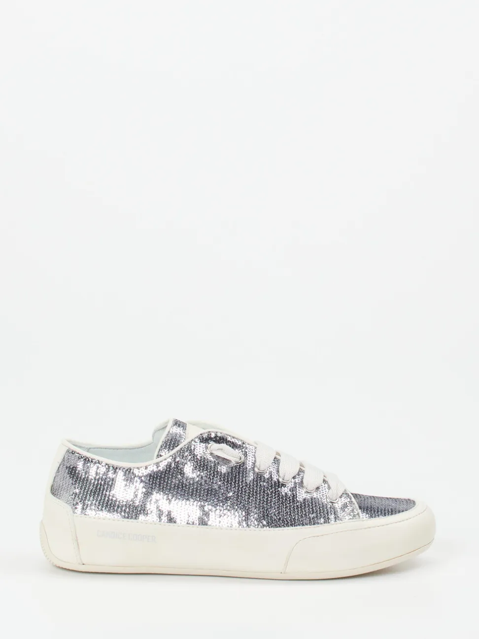 Candice Cooper – Sneaker aus Metallic mit Pailletten