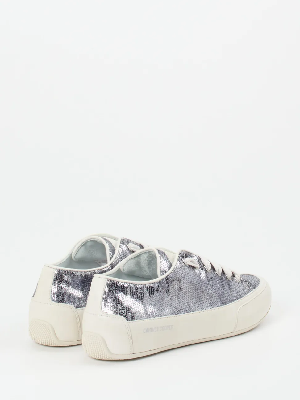 Candice Cooper – Sneaker aus Metallic mit Pailletten