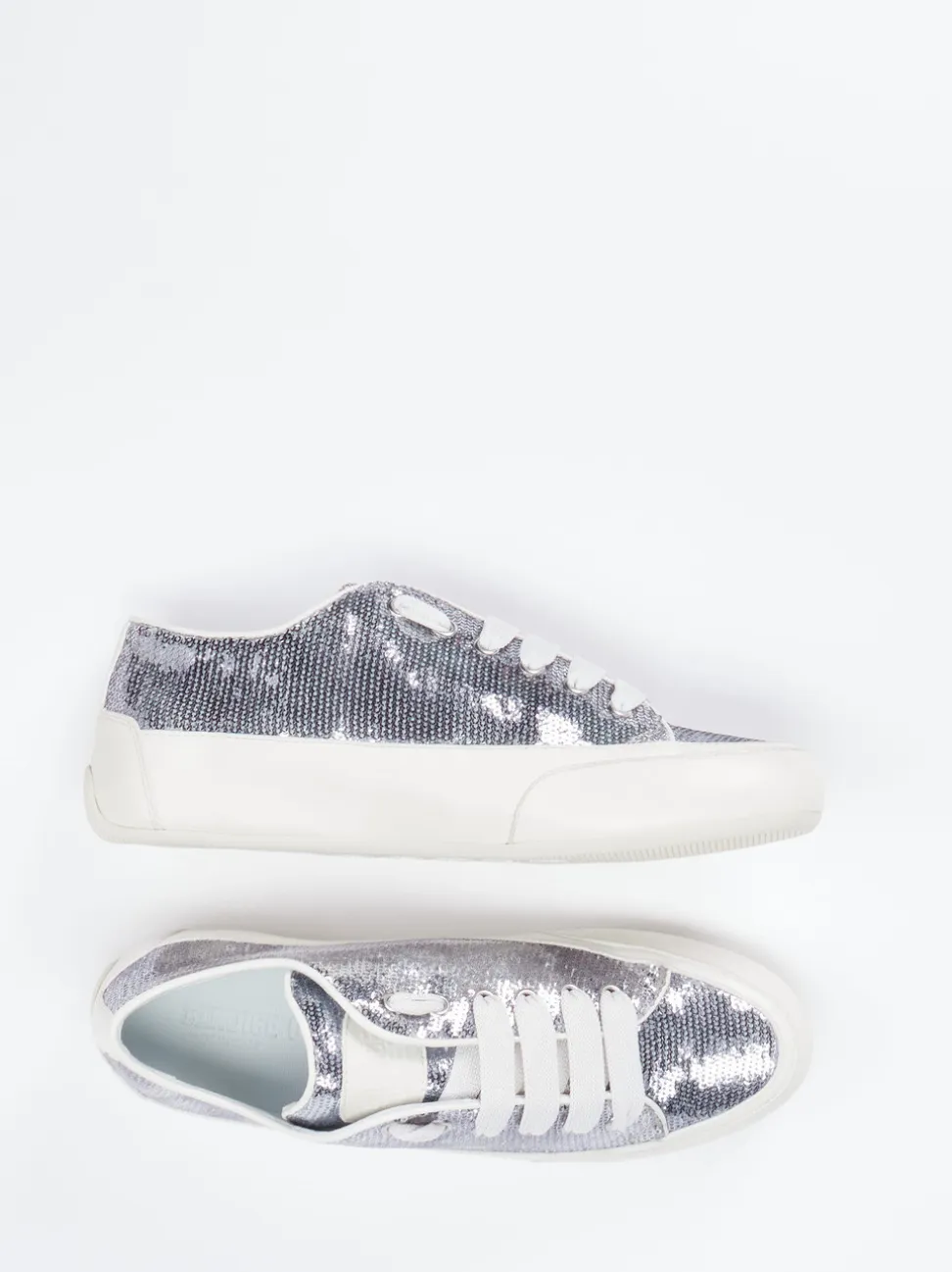 Candice Cooper – Sneaker aus Metallic mit Pailletten