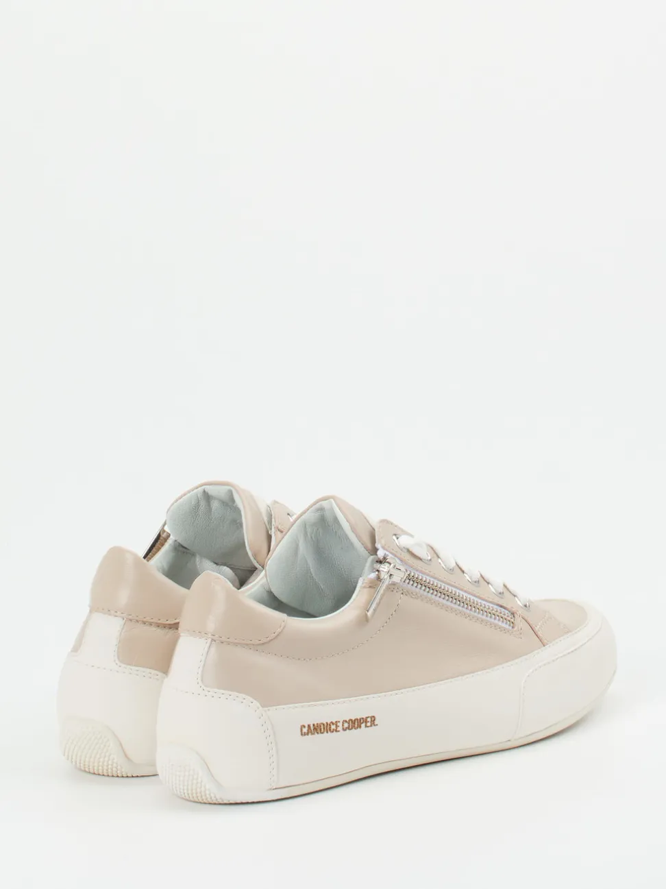Candice Cooper – Sneaker aus Kalbleder in Taupe