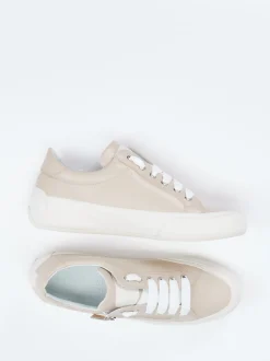 Candice Cooper – Sneaker aus Kalbleder in Taupe