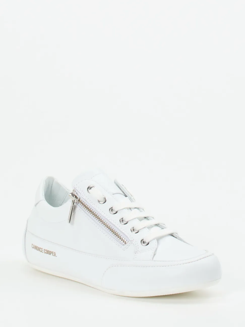 Candice Cooper – Sneaker aus Kalbleder weiß