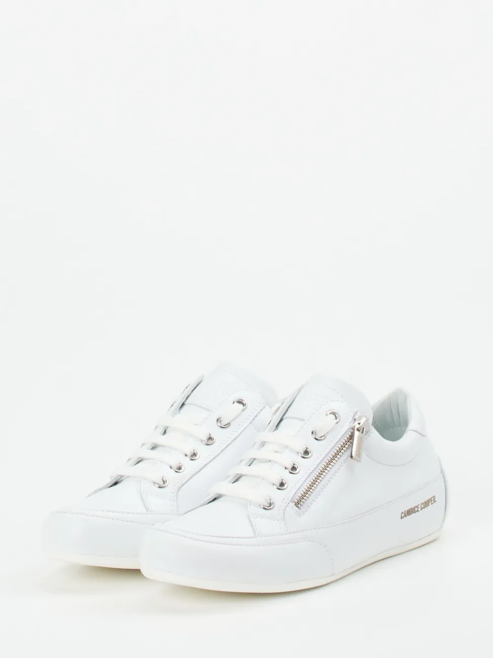 Candice Cooper – Sneaker aus Kalbleder weiß