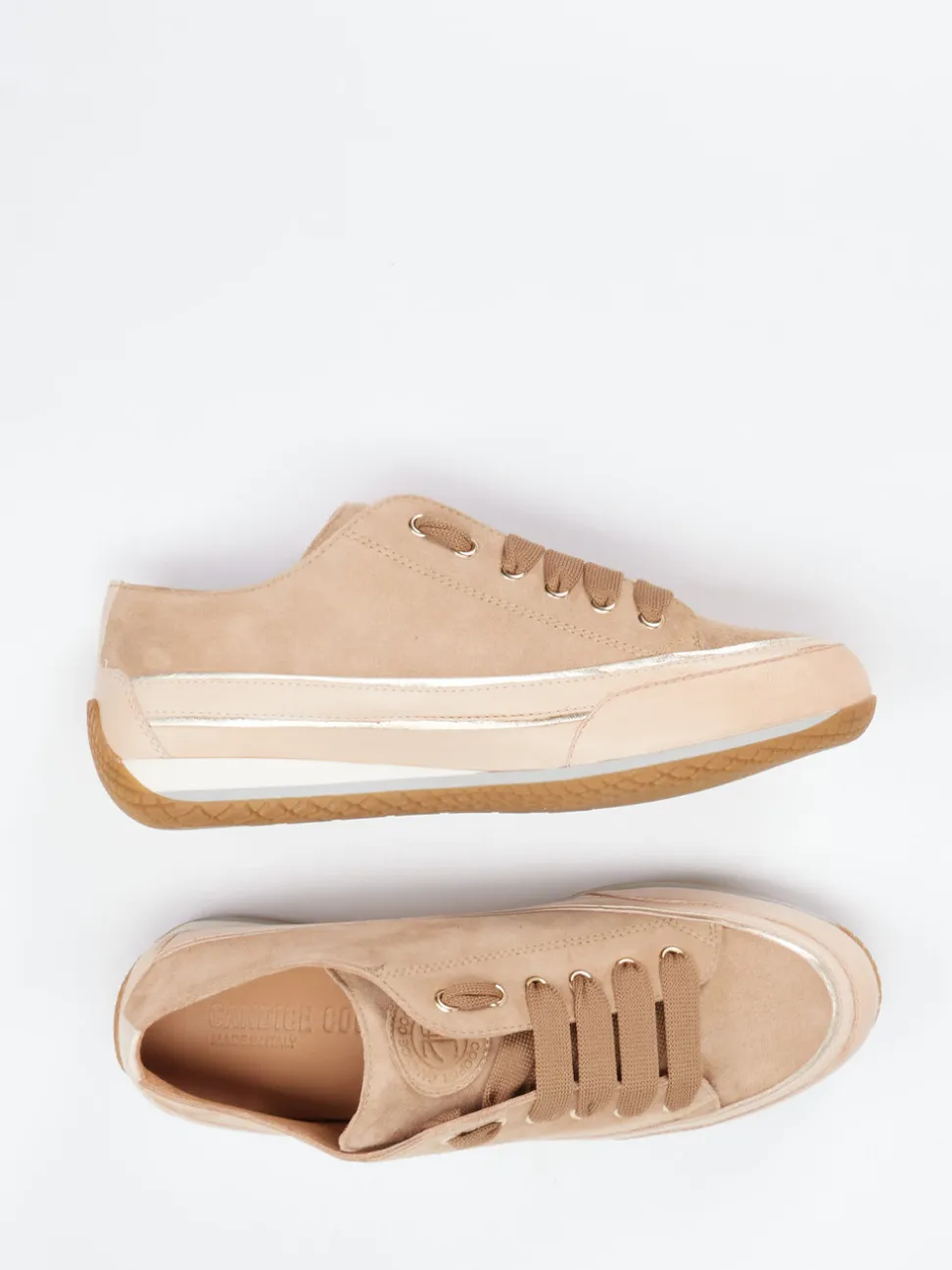 Candice Cooper – Sneaker aus Veloursleder in Braun