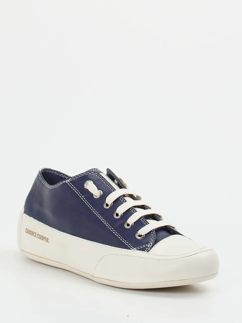 Candice Cooper – Sneaker aus Lammleder in Marineblau