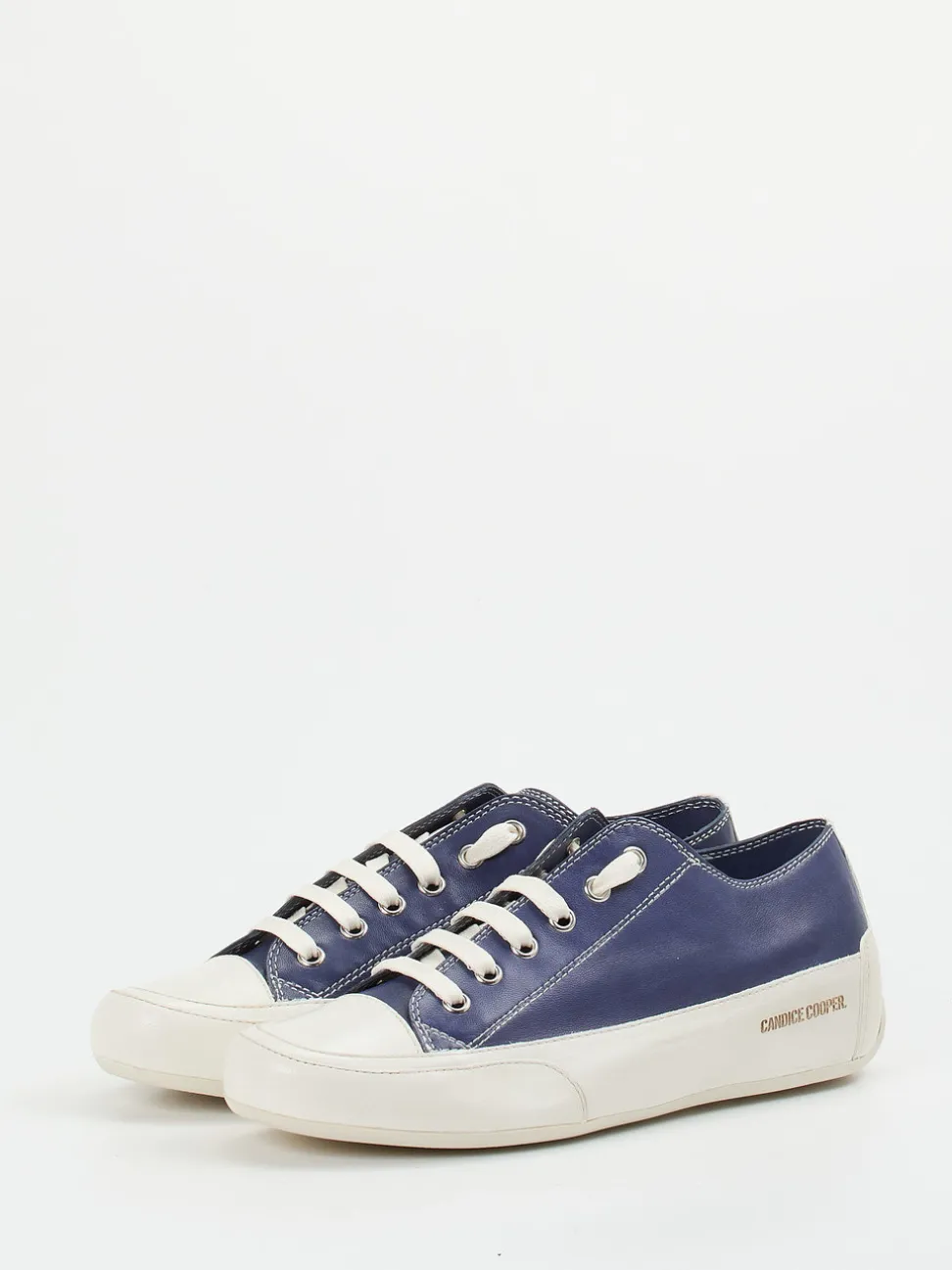 Candice Cooper – Sneaker aus Lammleder in Marineblau