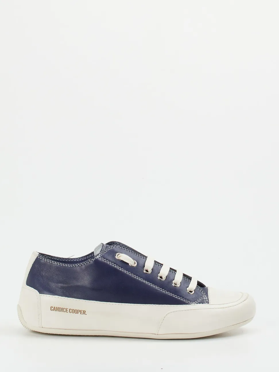Candice Cooper – Sneaker aus Lammleder in Marineblau