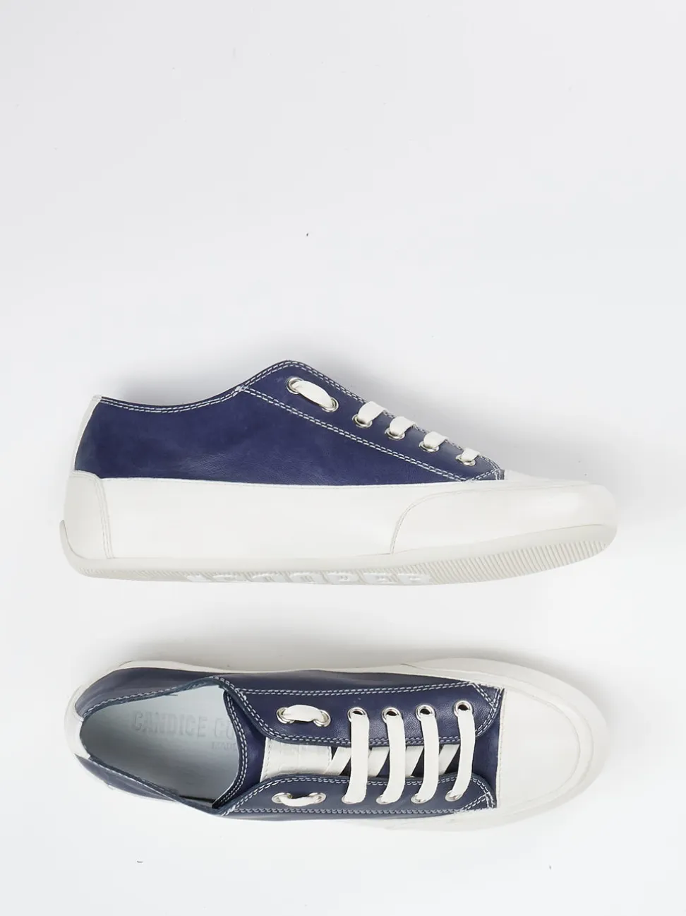 Candice Cooper – Sneaker aus Lammleder in Marineblau