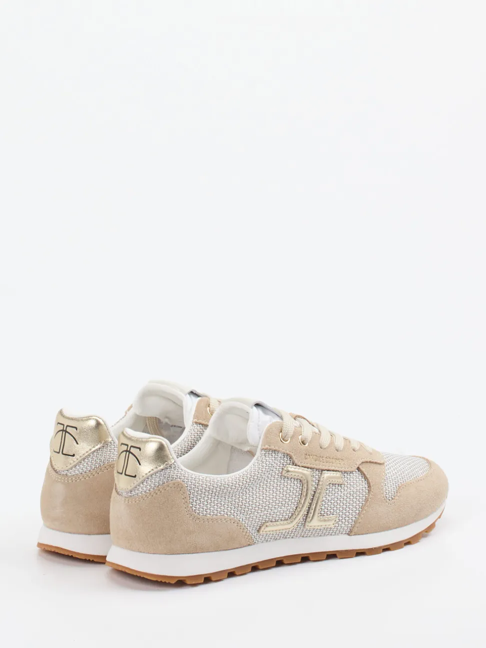 Candice Cooper – Sneaker aus Veloursleder beige