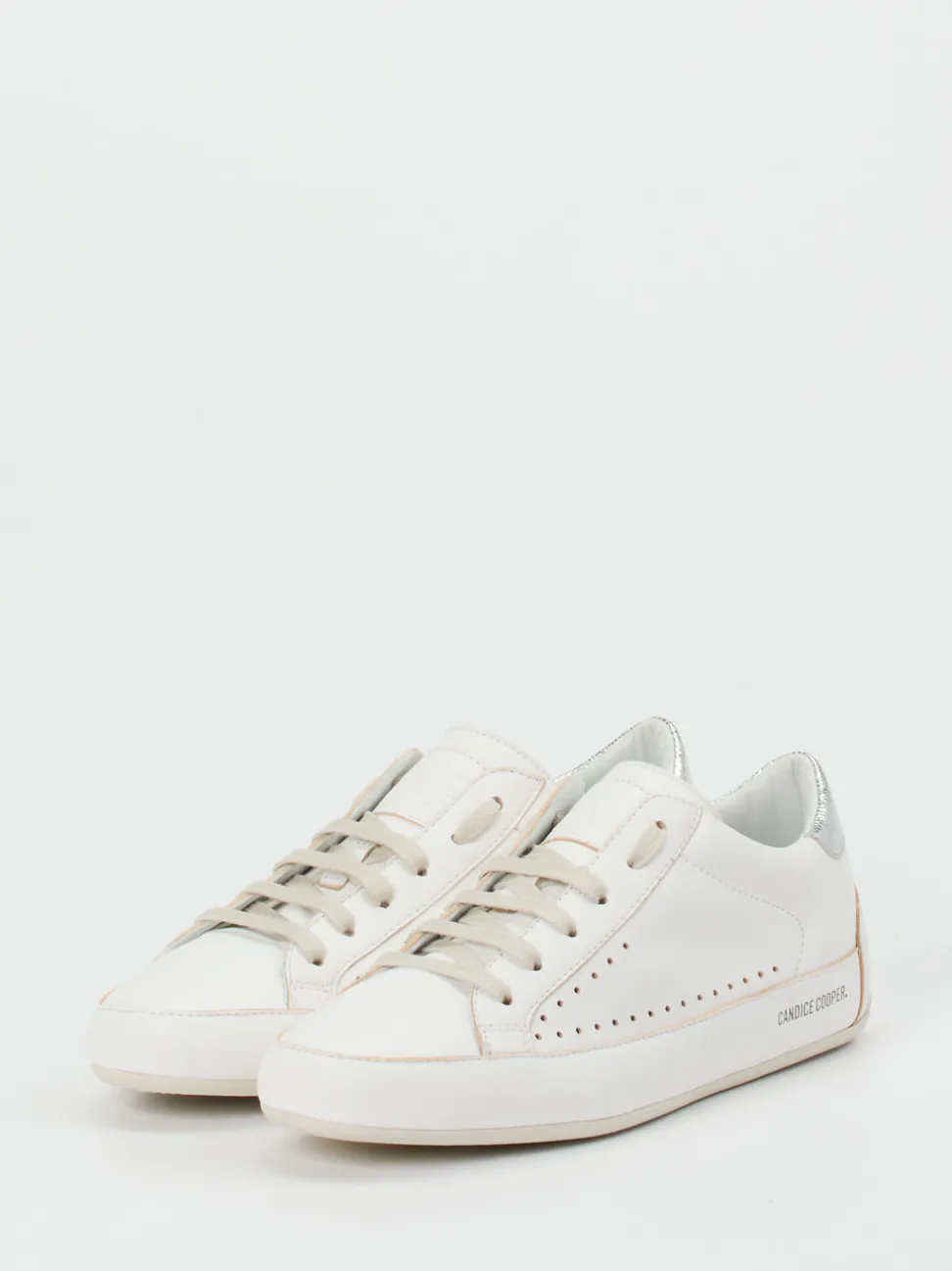 Candice Cooper – Sneaker aus Lammleder Offwhite