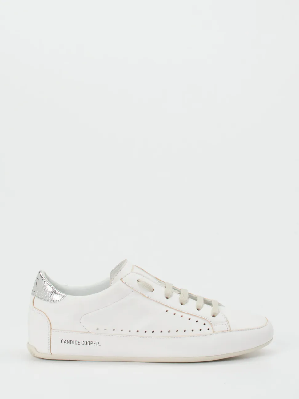 Candice Cooper – Sneaker aus Lammleder Offwhite