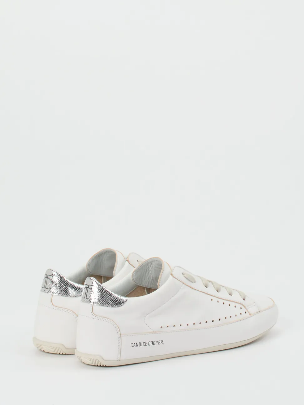 Candice Cooper – Sneaker aus Lammleder Offwhite