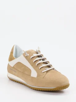 Candice Cooper – Sneaker aus Veloursleder Beige