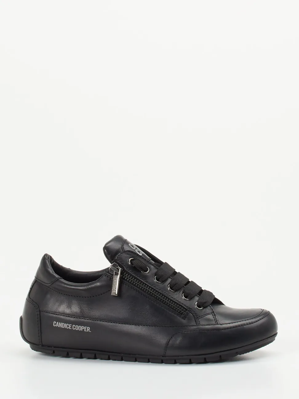 Candice Cooper – Sneaker aus Lammleder Schwarz