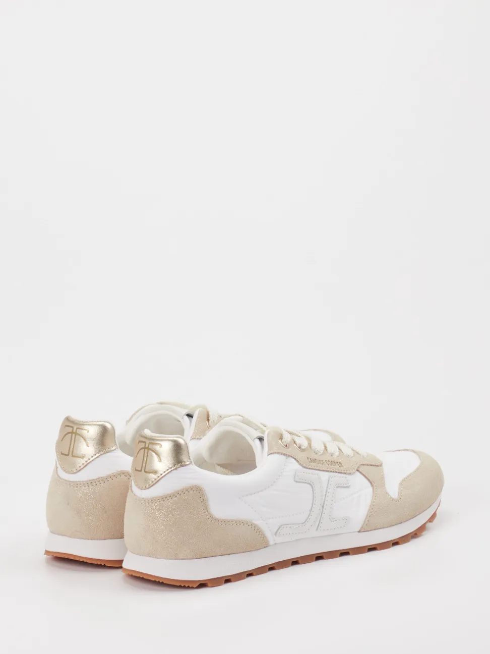 Candice Cooper – Sneaker aus Velour/Textil Weiß