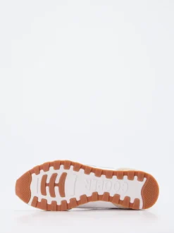 Candice Cooper – Sneaker aus Velour/Textil Weiß
