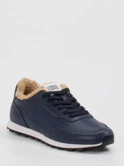 Candice Cooper – Sneaker aus Lederimitat in Dunkelblau