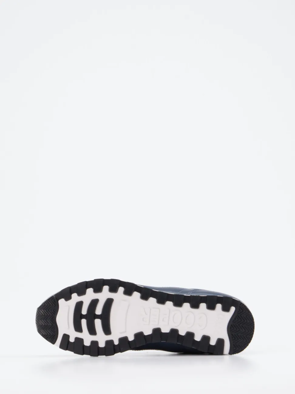 Candice Cooper – Sneaker aus Lederimitat in Dunkelblau