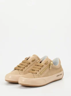 Candice Cooper – Sneaker aus Veloursleder Beige