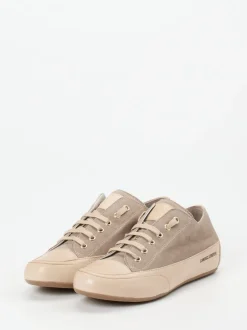 Candice Cooper – Sneaker aus Veloursleder in Taupe