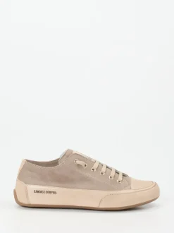 Candice Cooper – Sneaker aus Veloursleder in Taupe