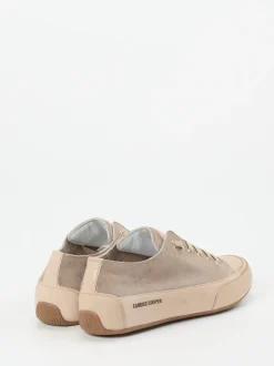 Candice Cooper – Sneaker aus Veloursleder in Taupe