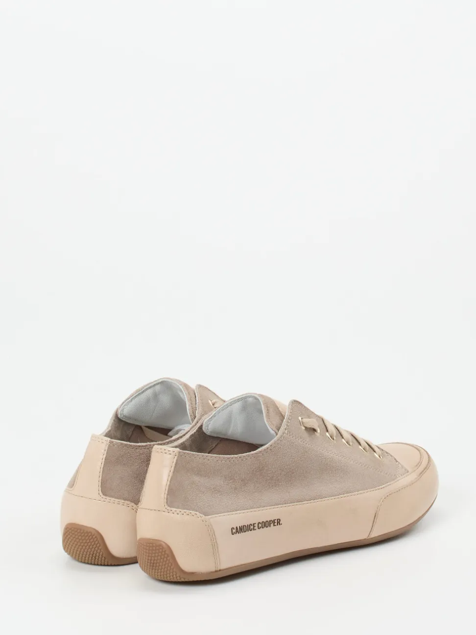 Candice Cooper – Sneaker aus Veloursleder in Taupe
