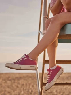 Candice Cooper – Sneaker aus Veloursleder Pink