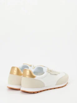 Candice Cooper – Sneaker aus Veloursleder und Textil Offwhite
