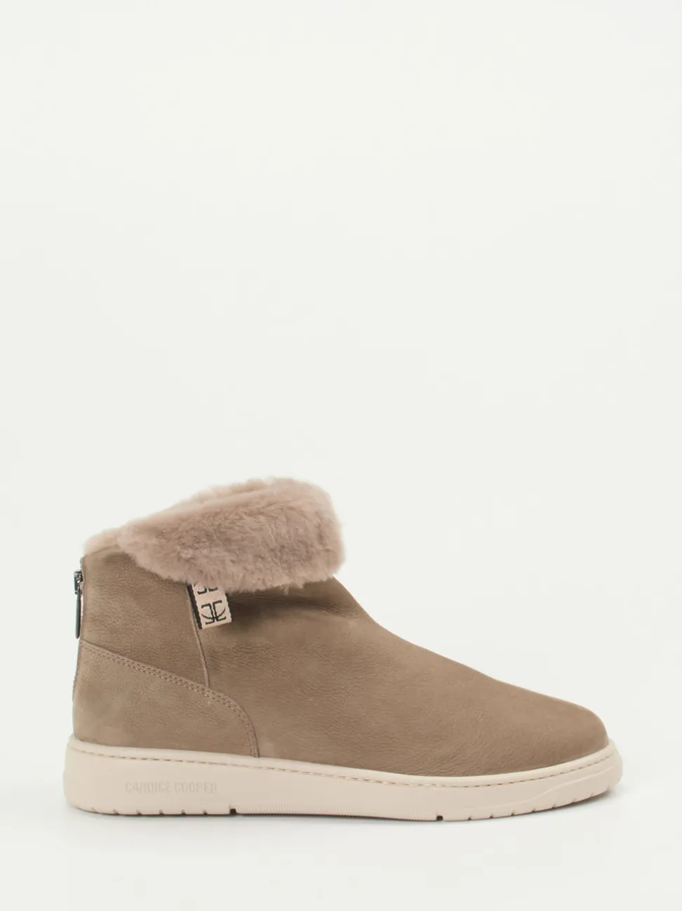 Candice Cooper – Stiefeletten aus Nubukleder taupe