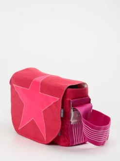 Canvasco – Messenger Bag aus Textil in Pinkrot