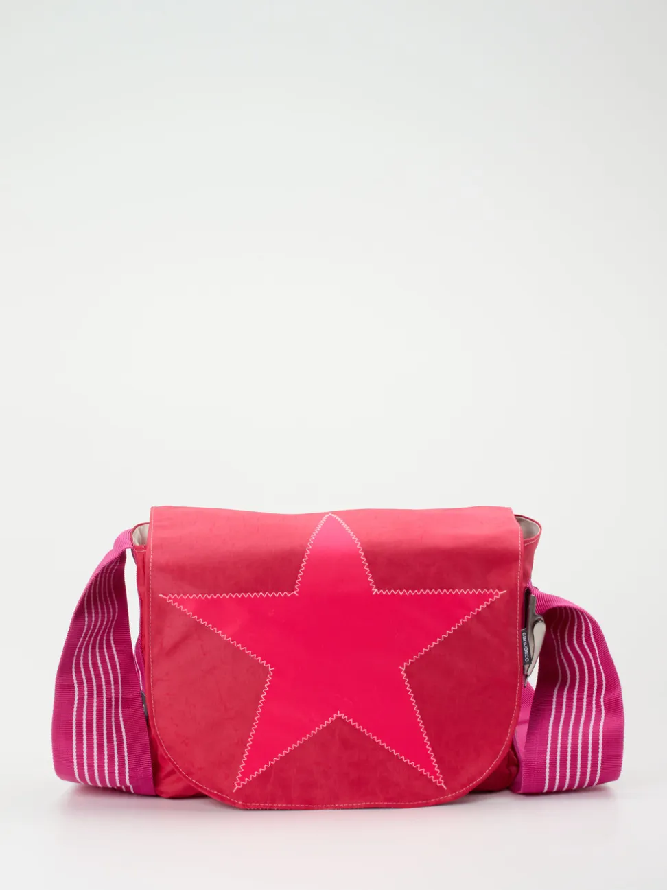 Canvasco – Messenger Bag aus Textil in Pinkrot