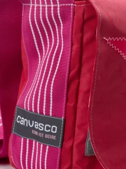 Canvasco – Messenger Bag aus Textil in Pinkrot